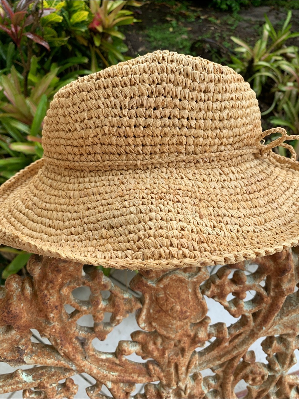 Scala Raffia Straw Hat with Raffia String Bow - Picture 5 of 11